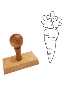 Ausmalstempel Möhre 45 x 90 mm  