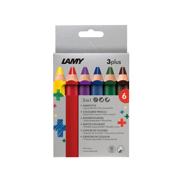 Lamy 3plus 6er Faltschachtel Buntstifte  